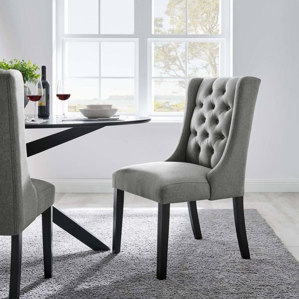Modway Baronet Button Tufted Fabric Dining Chair