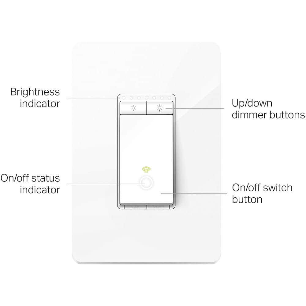 TP-Link HS220 In-Wall Smart Dimmer, No Hub Required