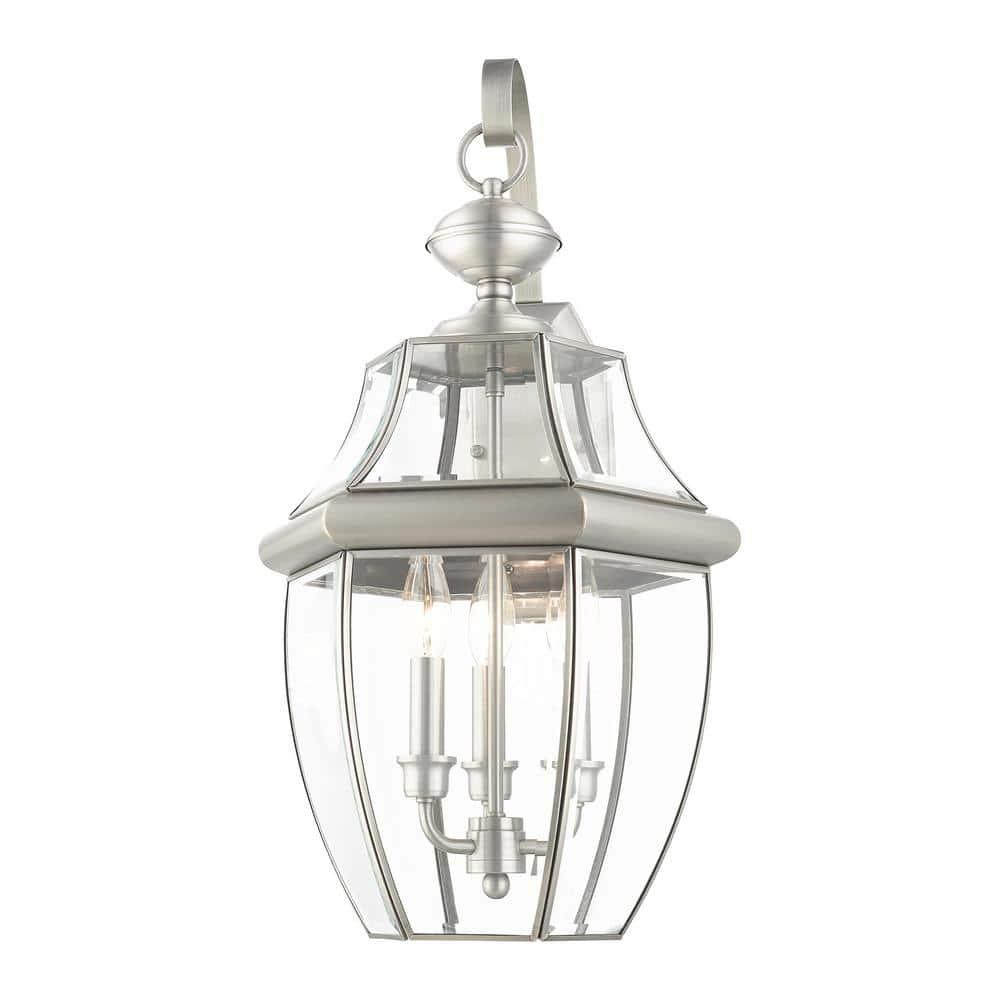 Livex Lighting Monterey 3 - Light Wall Light in  Brushed Nickel