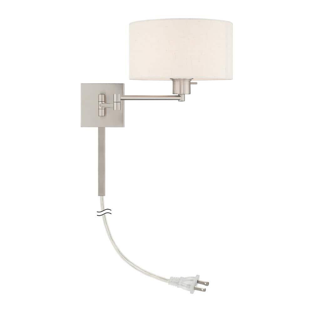 Livex Lighting 1 - Light Wall Light in  Brushed Nickel