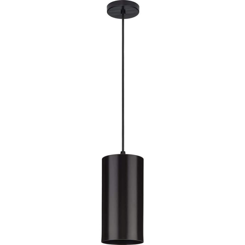 Progress Lighting, Cylinder, 1-Light, Outdoor Hanging Pendant, Antique Bronze, No Shade