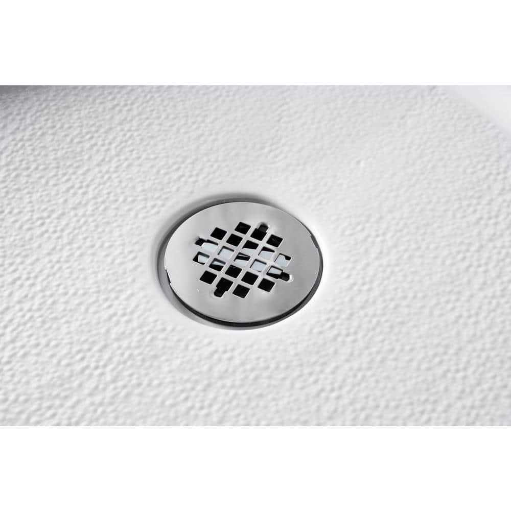 Streamline Bath Streamline 60 in. x 32 in. Alcove Acrylic Shower Base With Center Drain, Drain Included GB-516-68