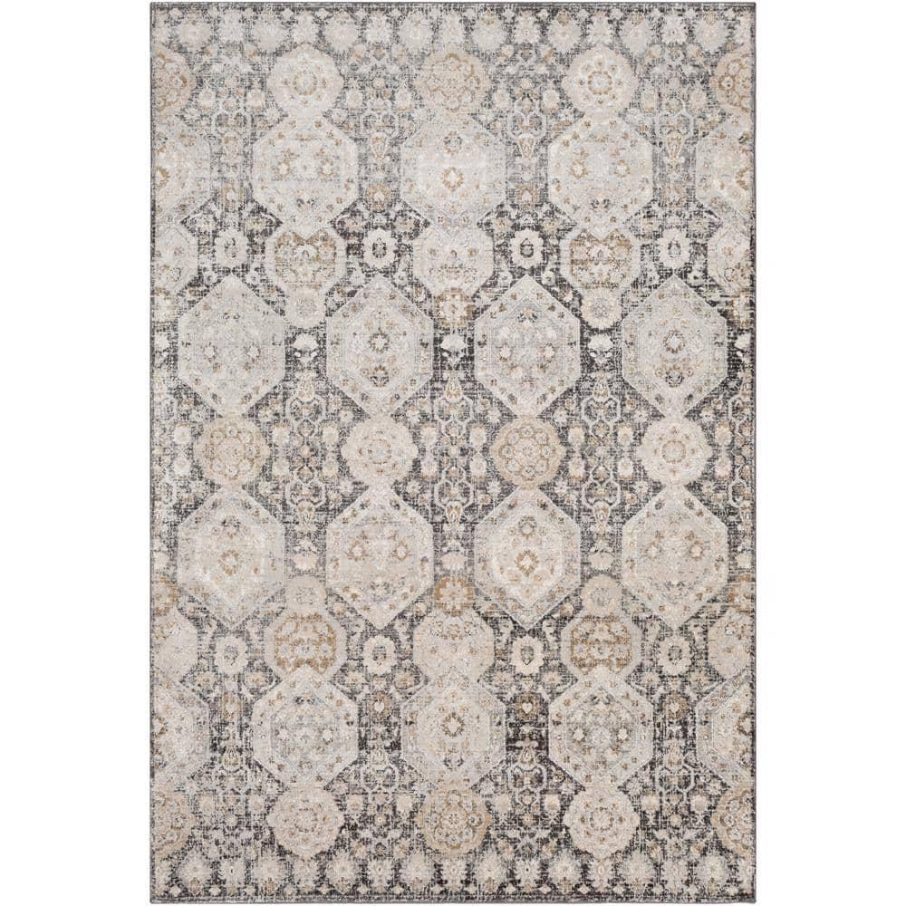 Mark&Day Area Rugs, 4x6 Geelbroek Traditional Black Area Rug (4'3" x 5'7")