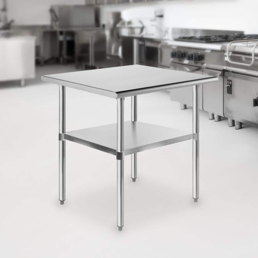 Amgood 30 in. x 24 in. Stainless Steel Table