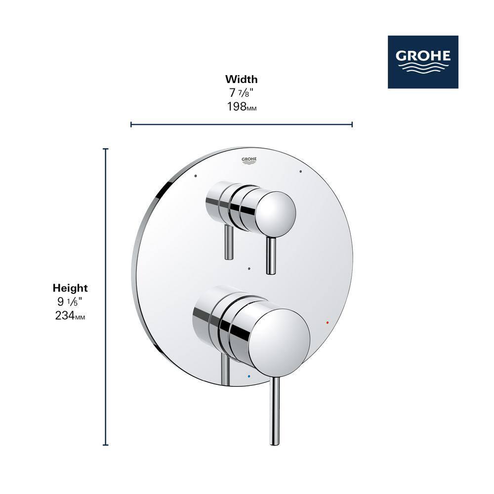 Matte Black Modern Lever Shower Valve Trim Kit