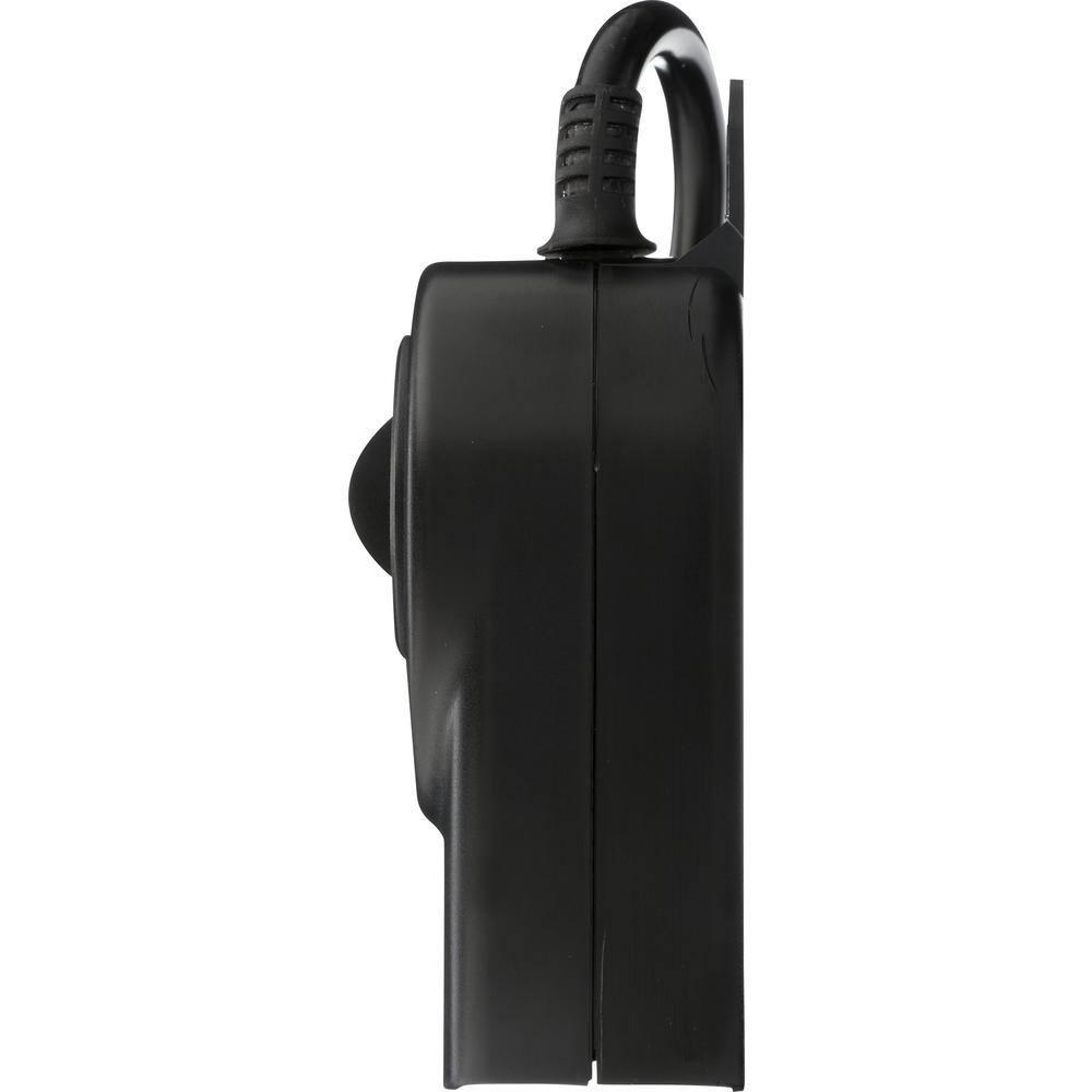 AmerTac TM14DOLB Outdoor Daily Photocell Timer 1-Outlet Self-Adjusting - Black
