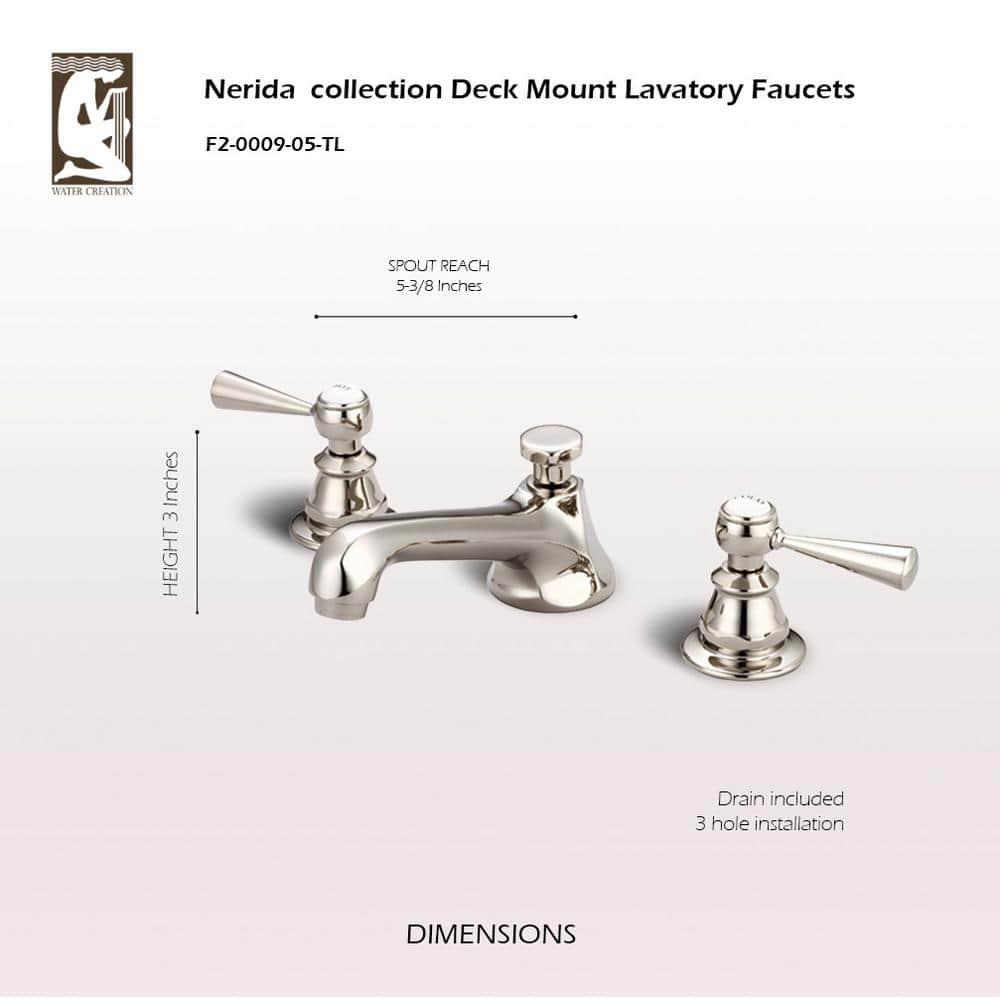 Carlson Widespread Bathroom Faucet with Drain Assembly