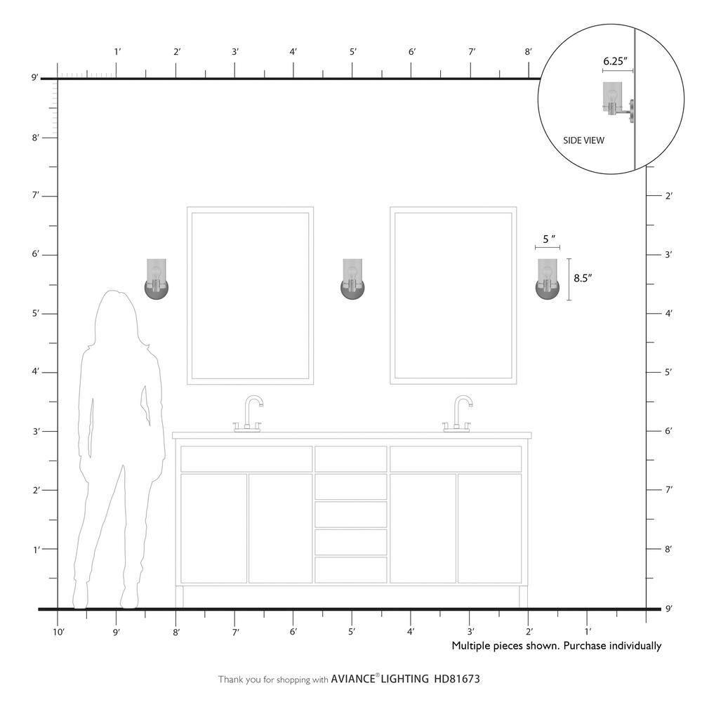 Livex Lighting Munich 1 - Light Sconce in  Brushed Nickel