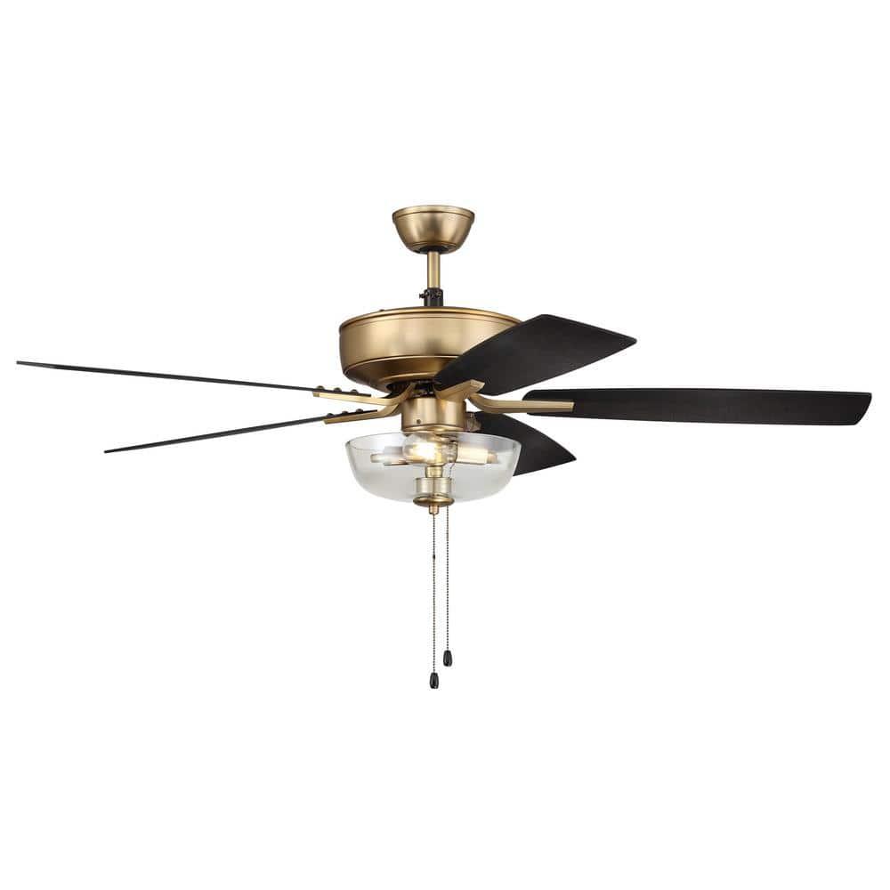Pro Plus 101 Clear Bowl Light Kit 52'' Ceiling Fan with Light Kit