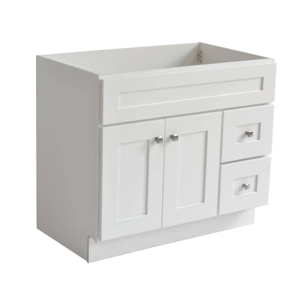 Design House Brookings 36 Inch Bathroom Vanity, Ready to Assemble, Solid Wood, Sherwin Williams – Design House, 587097