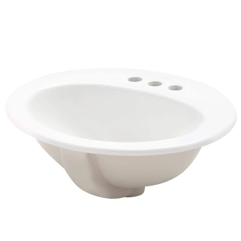 Pennington® Self-Rimming Drop-in Bathroom Sink with 4" Centers