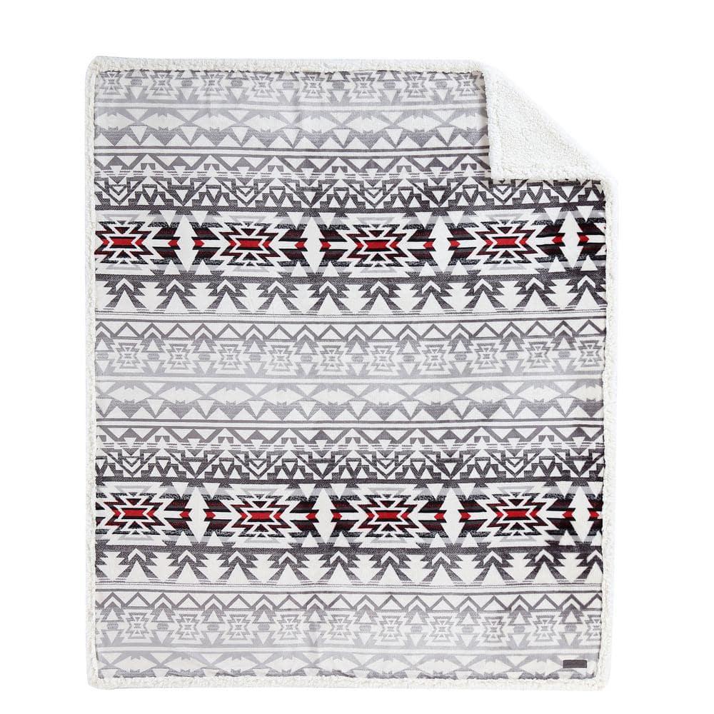 Eddie Bauer Eddie Bauer Printed Plush Fleece/Sherpa Throw Blankets