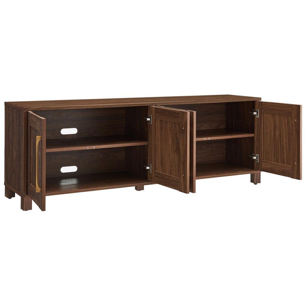 Evelyn&Zoe Chabot Rectangular TV Stand for TV's up to 75", Walnut