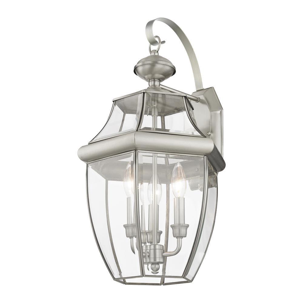 Livex Lighting Monterey 3 - Light Wall Light in  Brushed Nickel