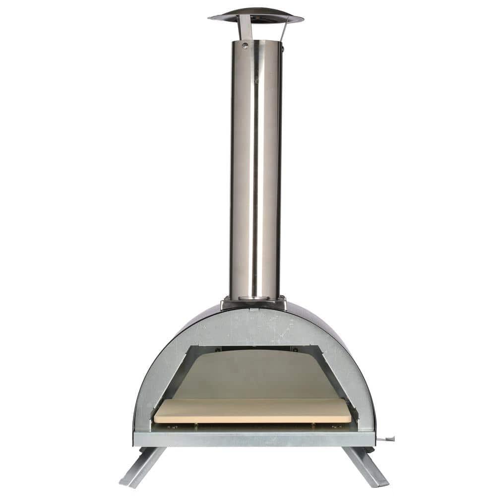 WPPO WKE-01-BLK Le Peppe Portable Wood Fired Pizza Oven, Black
