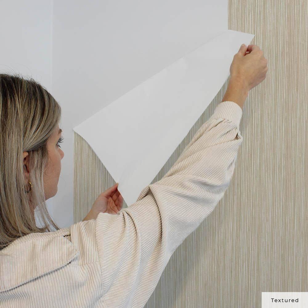 Tempaper & Co.® Faux Grasscloth Removable Peel and Stick Wallpaper, Textured Sand, 28 sq. ft.: Vinyl, Self-Adhesive, Beige