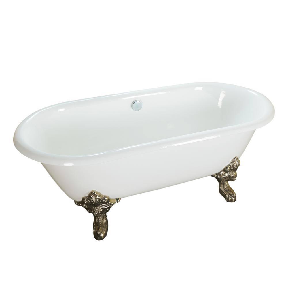 Gallagher 72'' x 31.5'' Freestanding Soaking Cast Iron Bathtub