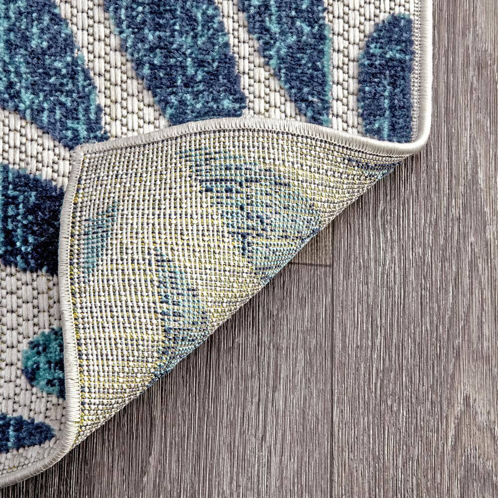 Nuloom Monique Floral & Paisley 2x12 Indoor/Outdoor Runner Rug for Living Room Patio Deck Front Porch Entryway Hallway Kitchen, Blue/Multicolor