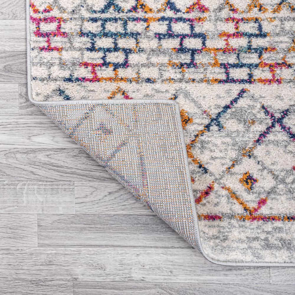 5' x 8' Arta Moroccan Vintage Geometric Rug Area Rug, Multi/Cream - JONATHAN Y