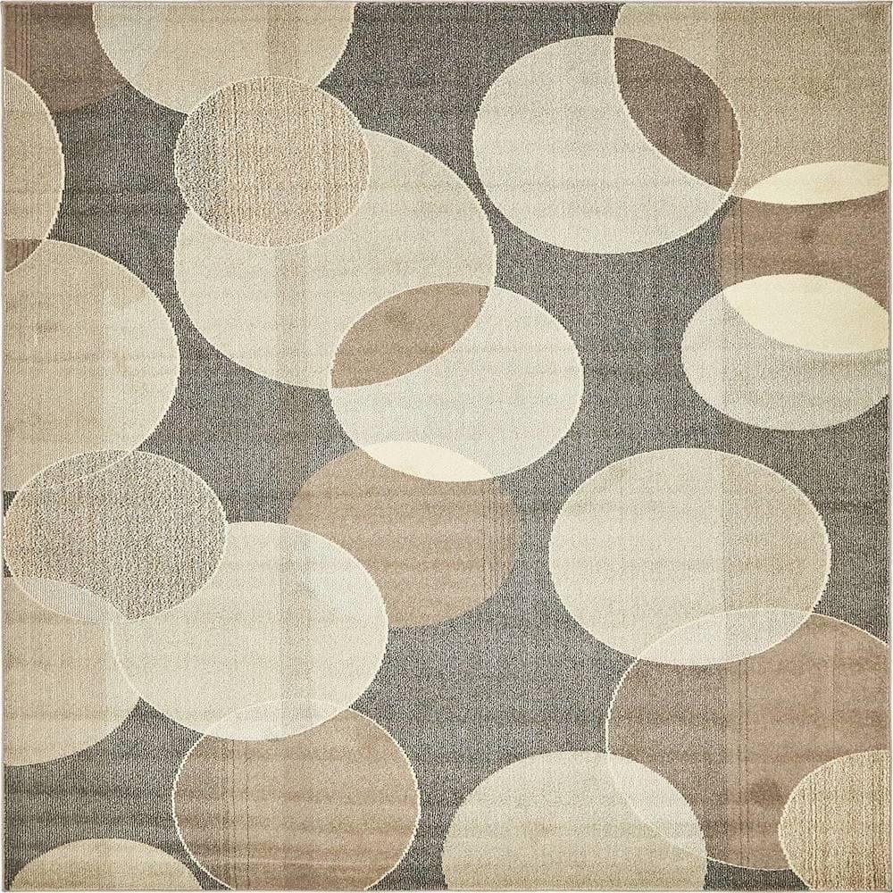Unique Loom 8' 0 x 10' 0 Gray Chromatic Seaside Area Rug