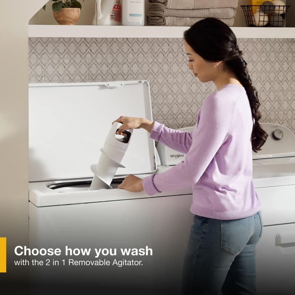 Whirlpool® Brand New WTW4957PW, 3.8-3.9 Cu. Ft. 2 in 1 Top Load Washer with Removable Agitator Capacity 3.8 Cu ft