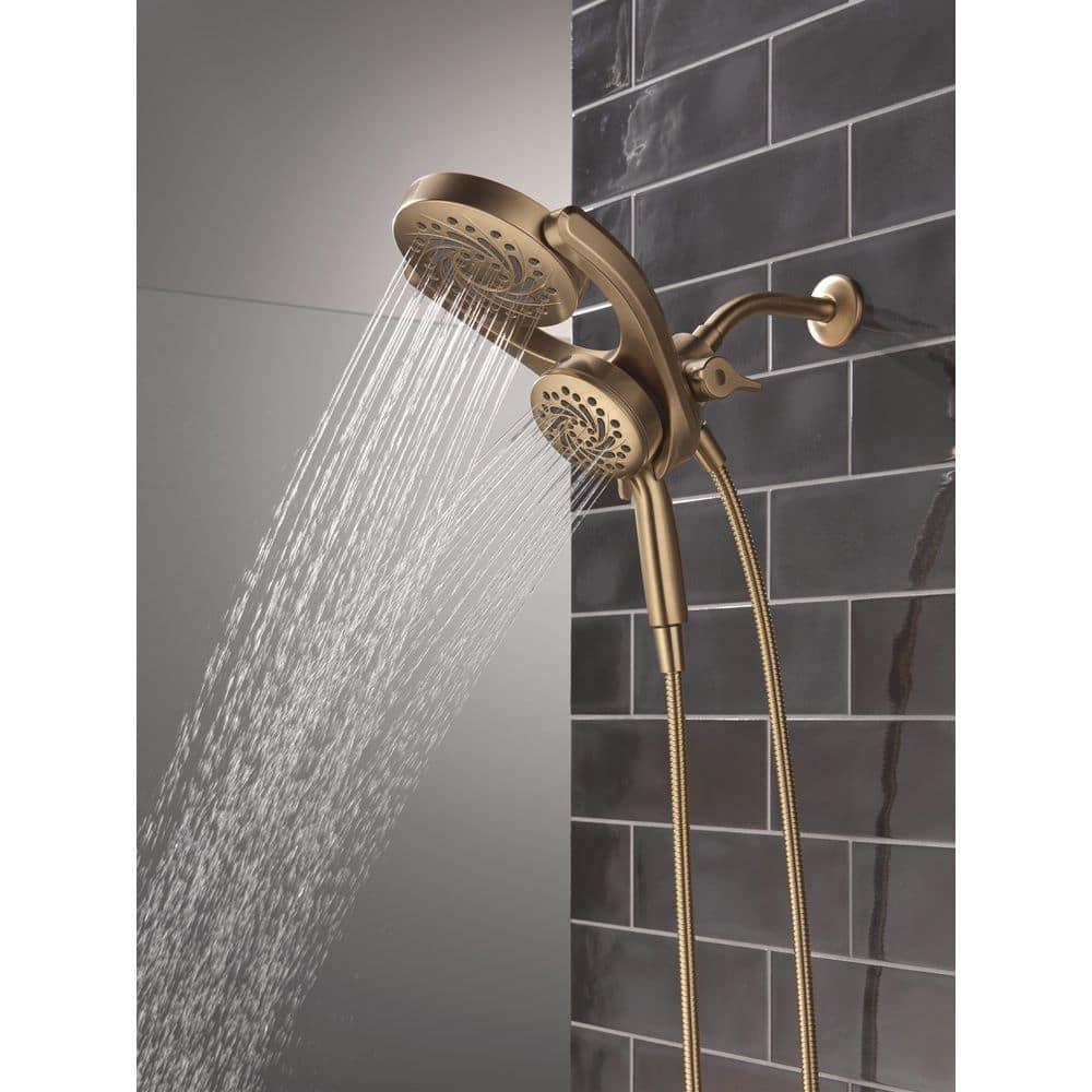 5-Setting HydroRain 2-in-1 Dual Shower Head with ProClean Spray