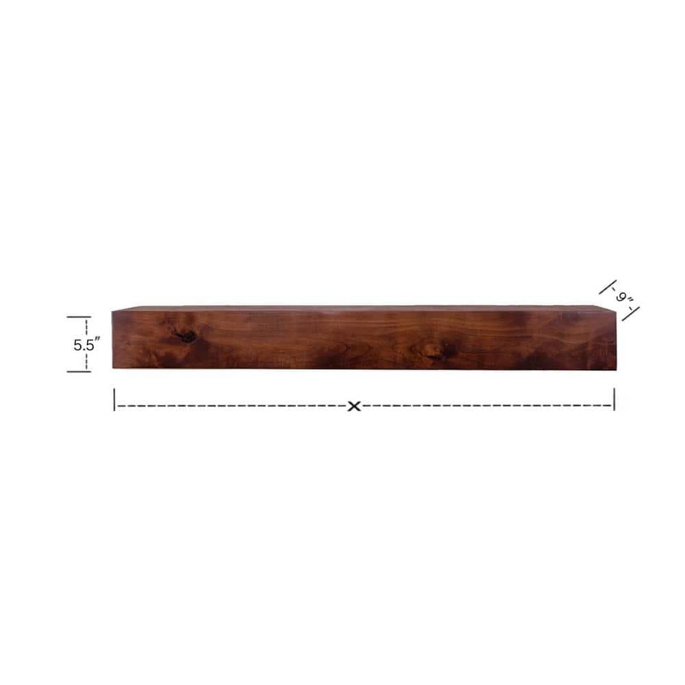 Dogberry Collections Modern Farmhouse Fireplace Shelf Mantel