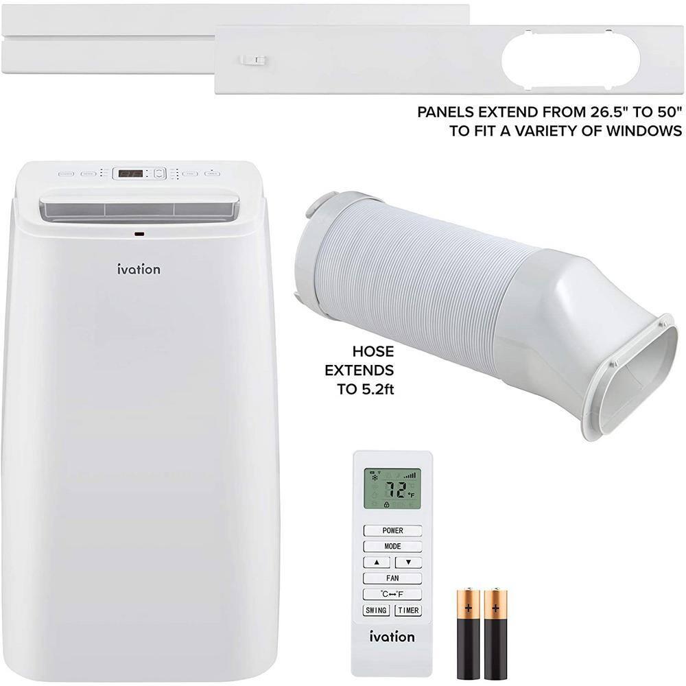 Ivation Ivation 13000 BTU Wi-Fi Connected Portable Air Conditioner for 500 Square Feet with Remote Included