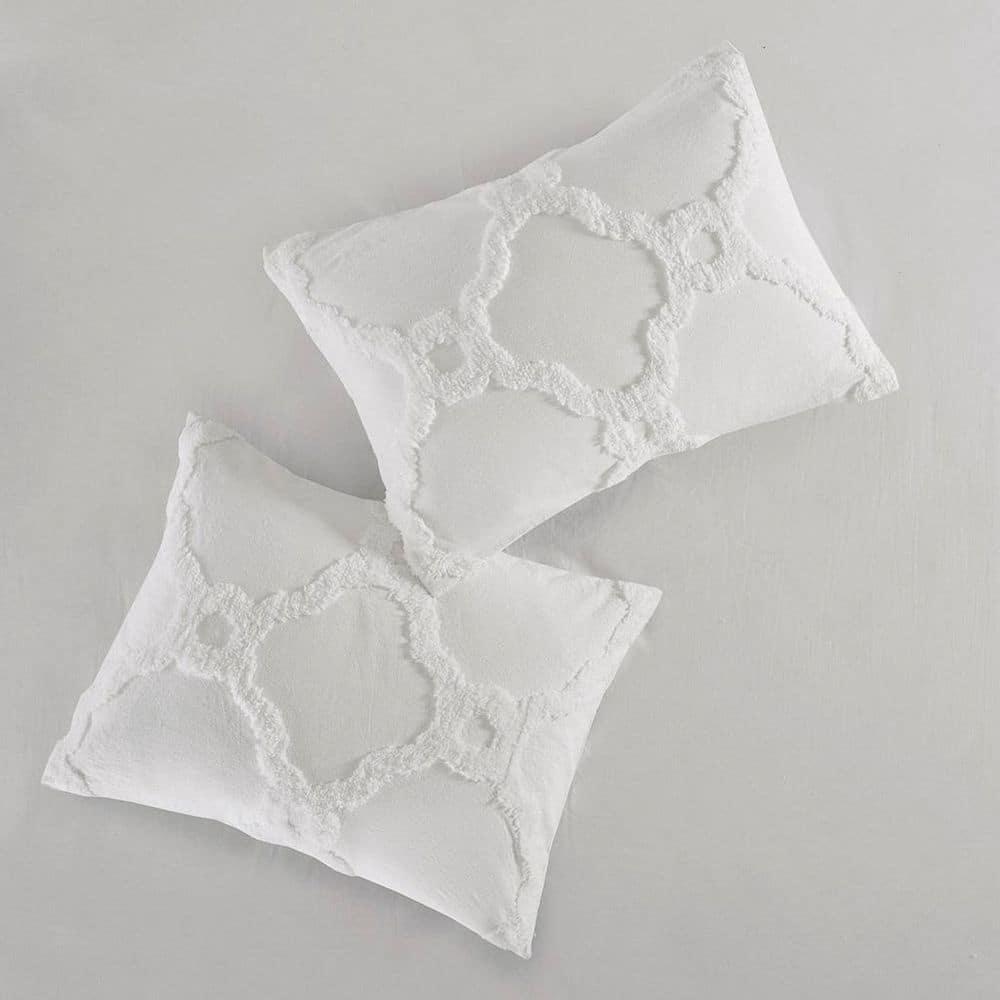 Pacey 3 Piece Tufted Cotton Chenille Comforter Set