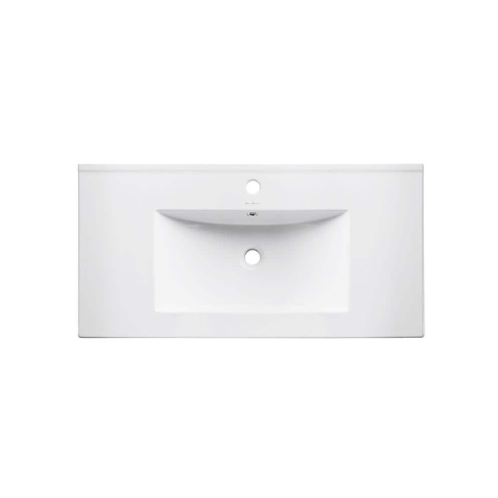 Pierre 30 Single, Open Shelf, Metal Frame Bathroom Vanity