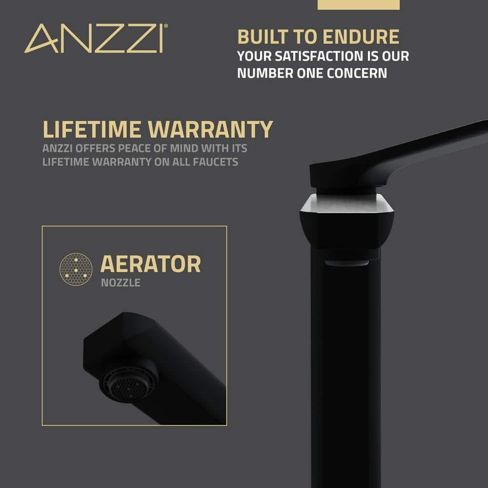 Single-Hole Single-handle Bathroom Faucet with Drain Assembly