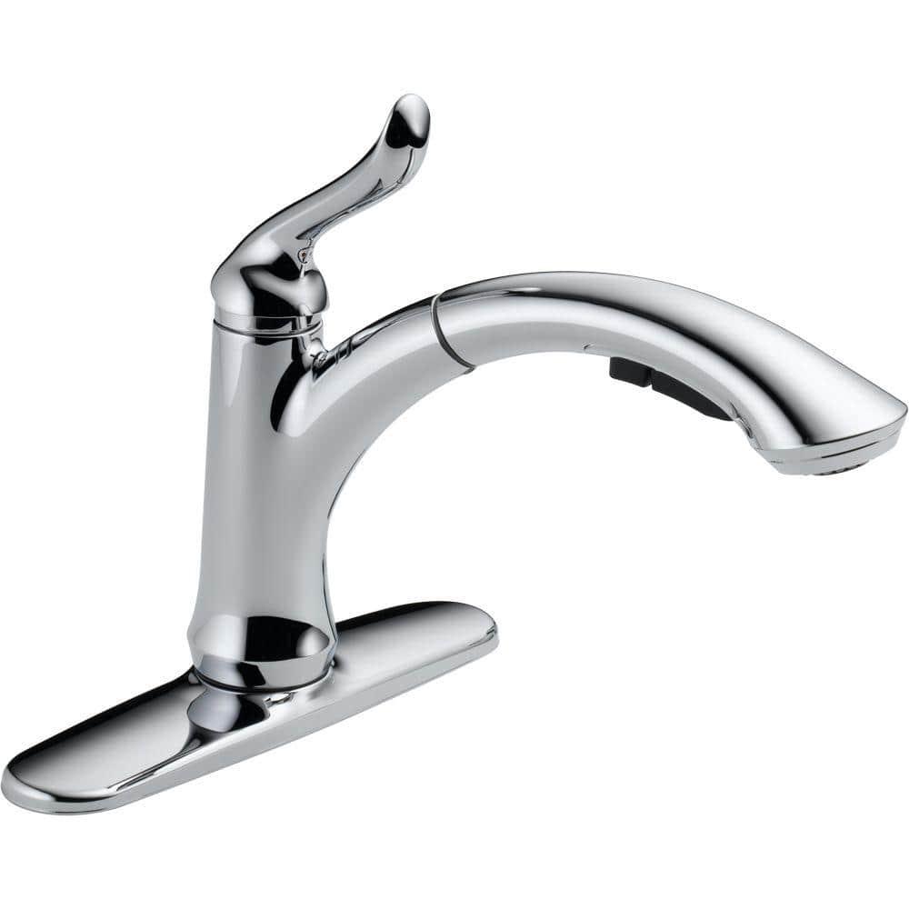Linden Pull Out Sprayer Kitchen Sink Faucet, Single Handle Kitchen Faucet