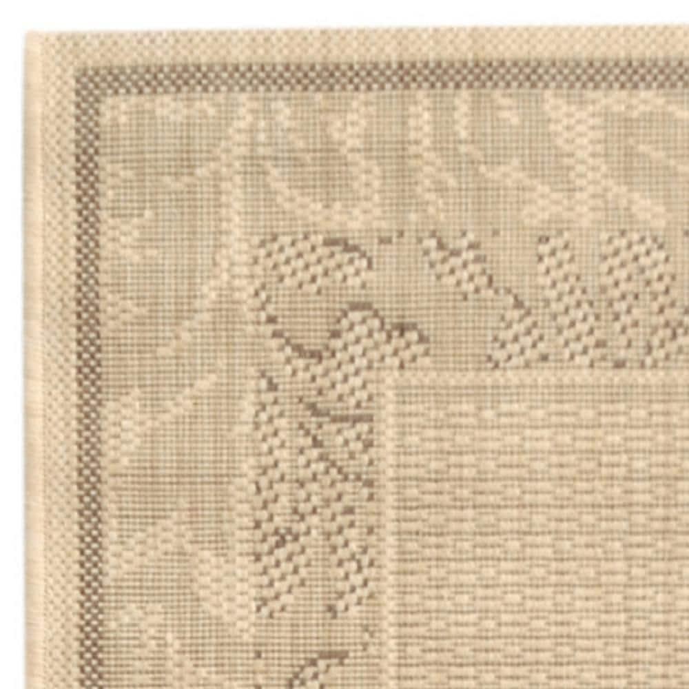 Courtyard CY1704 Power Loomed Indoor and Outdoor Runner Rug - Natural/Brown - 2'3"x6'7" - Safavieh