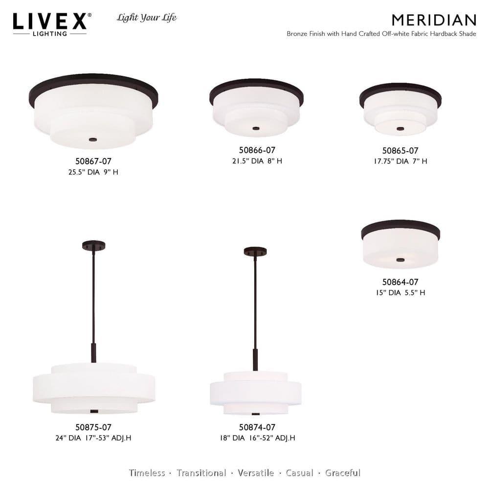Livex Lighting Meridian 4 - Light Pendant in  Bronze
