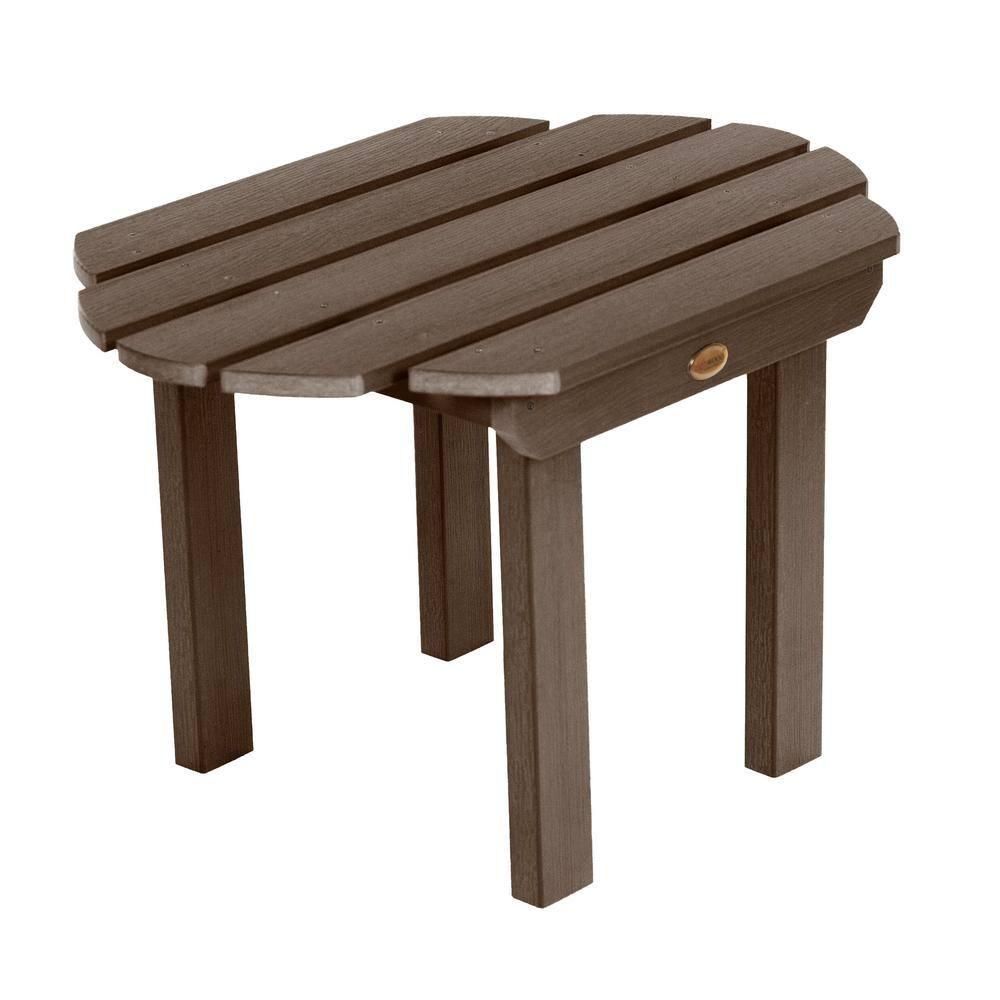 Weathered Acorn Classic Westport Adirondack Outdoor Side Table