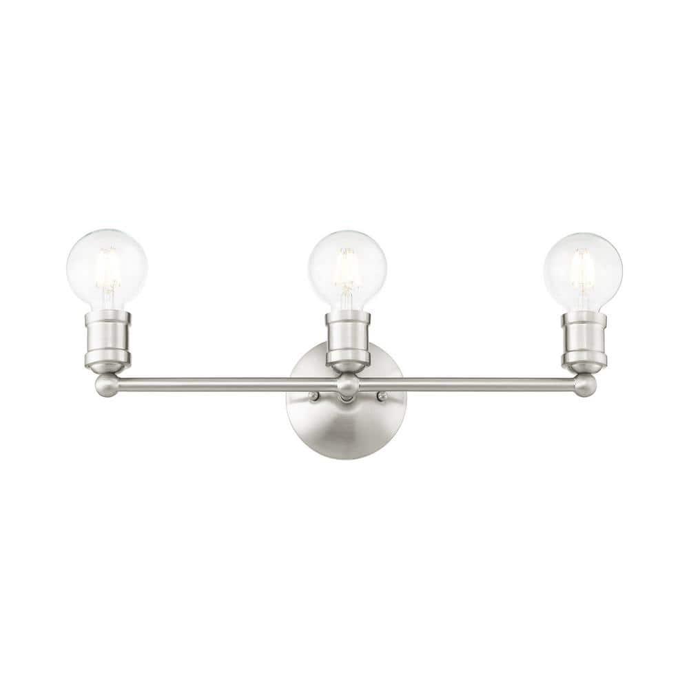 Livex Lighting Lansdale 3 - Light Vanity in  Brushed Nickel