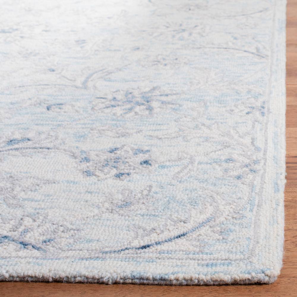 Micro-Loop MLP506 Hand Tufted Indoor Area Rug - Light Blue/Ivory - 4'x6'- Safavieh