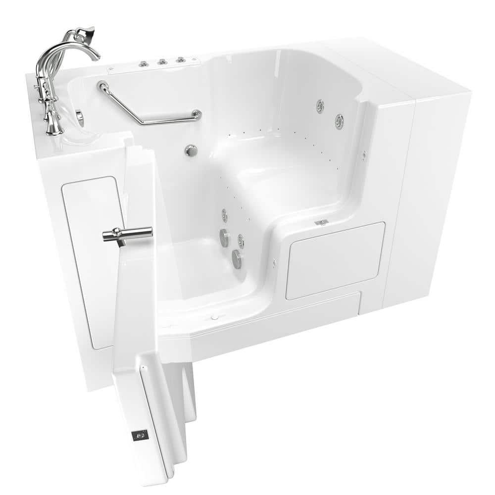 52'' x 32'' Walk-in Fiberglass Bathtub with Faucet