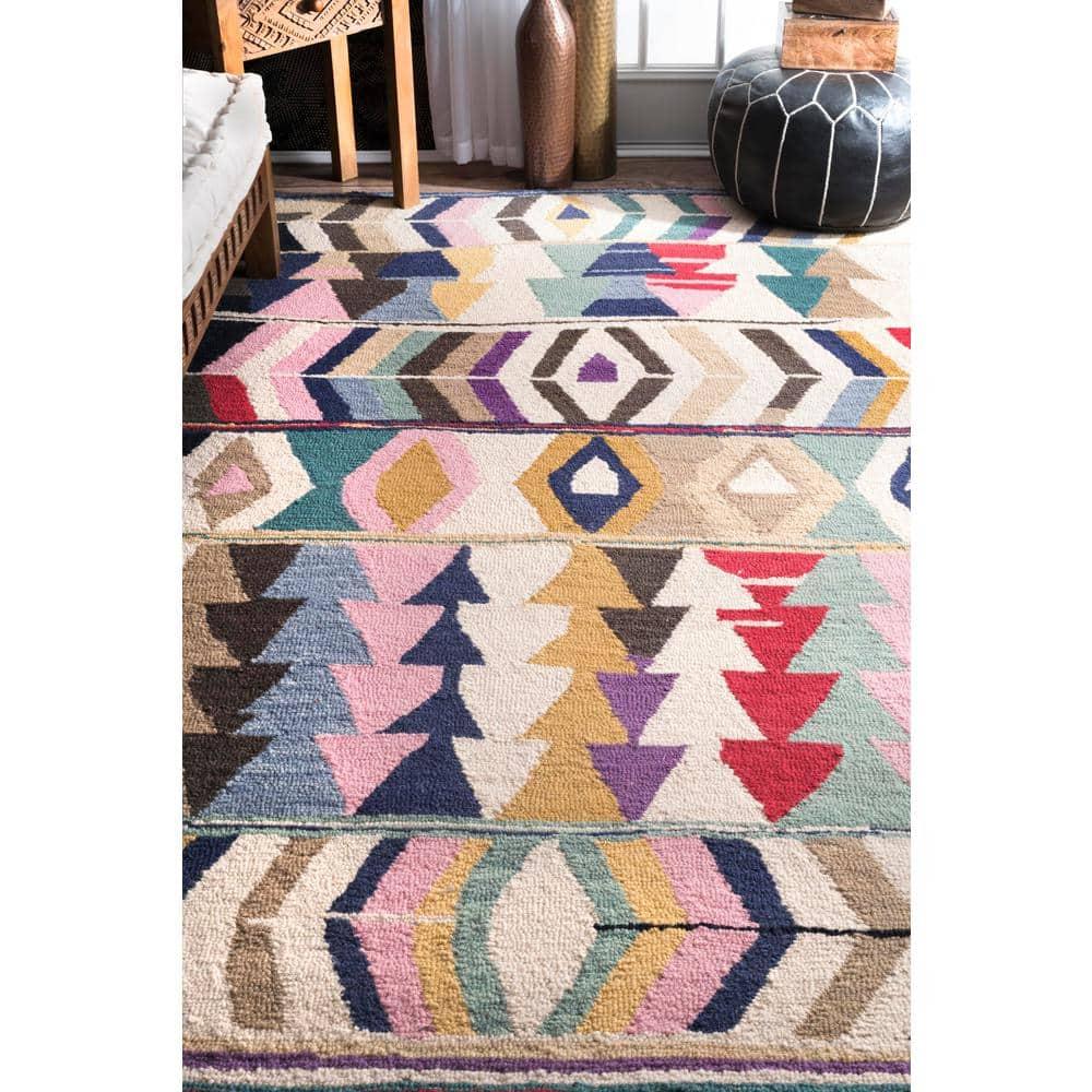Darcy Southwestern Handmade Tufted Wool Brown Area Rug