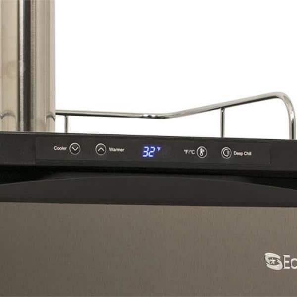 EdgeStar EdgeStar 5.6 Cubic Feet Dual Tap Freestanding Kegerator with Adjustable Temperature