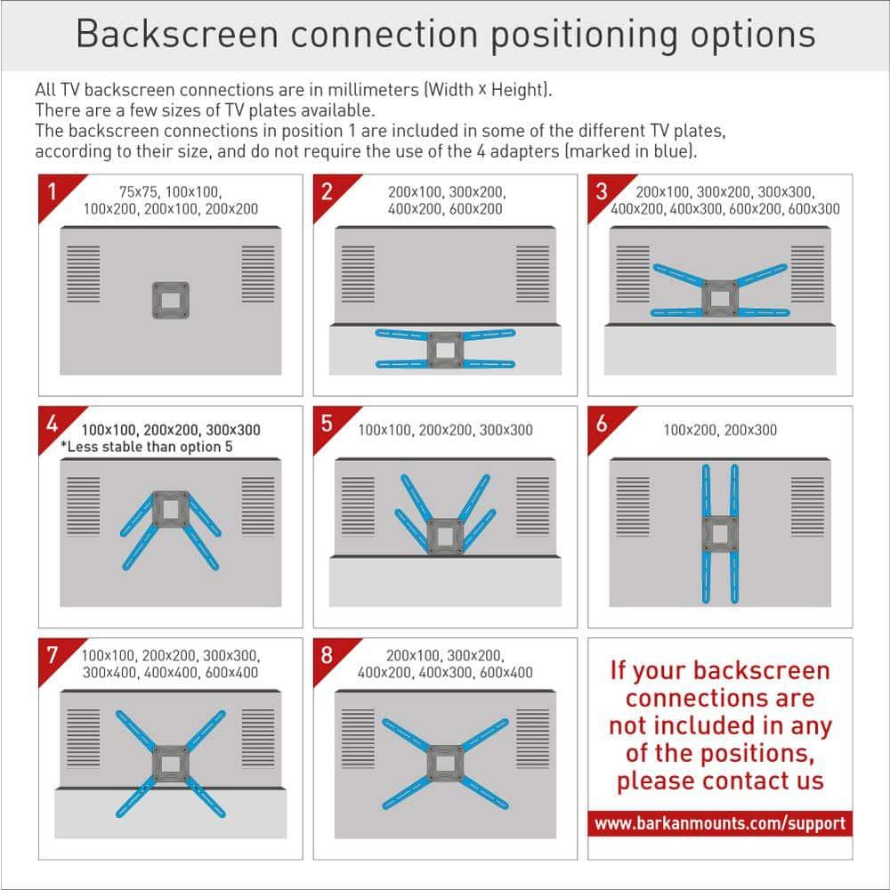 Barkan Single Screen Floor Stand Mount