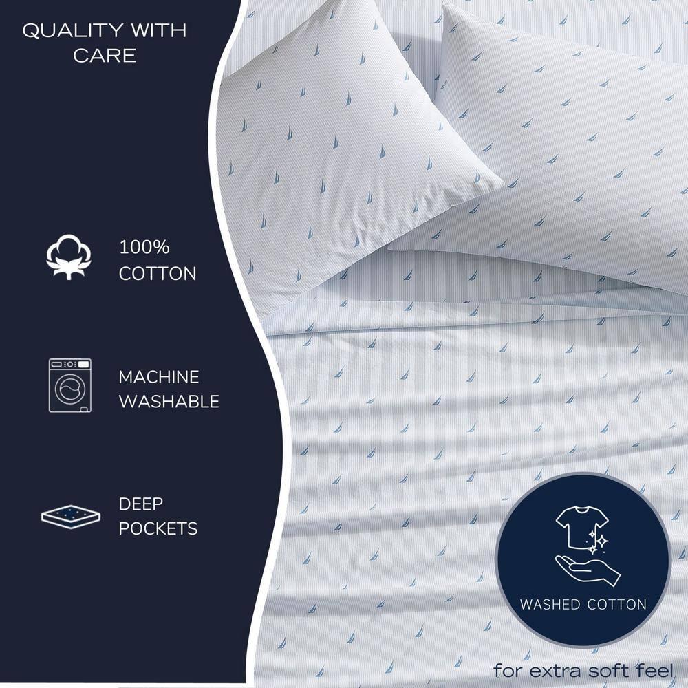 Nautica Nautica Printed Cotton Percale Sheet Sets