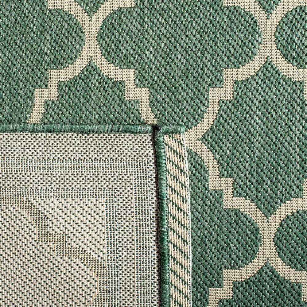 Courtyard CY6918 Power Loomed Indoor/Outdoor Area Rug - Dark Green/Beige - 5'3"x7'7" - Safavieh.