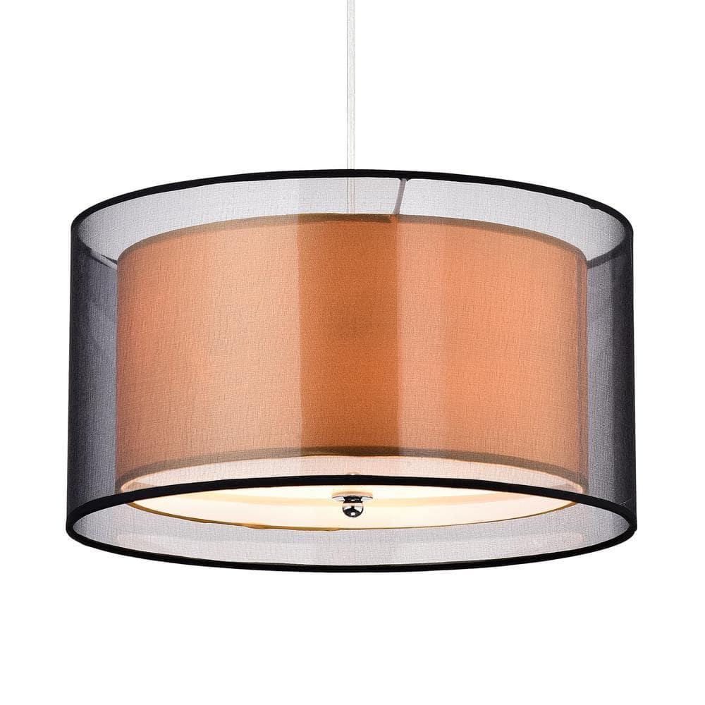 Jonah 3-light Double Drum Shade Pendant