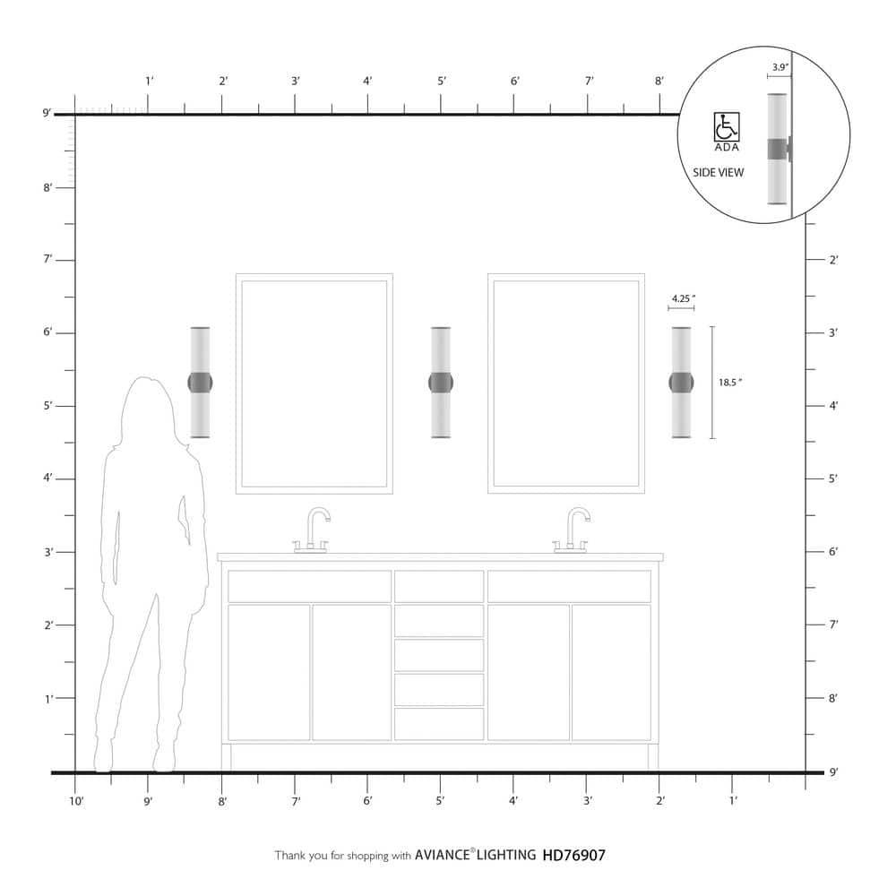 Willa Arlo™ Interiors Collingwood 2 - Light Dimmable Vanity Light