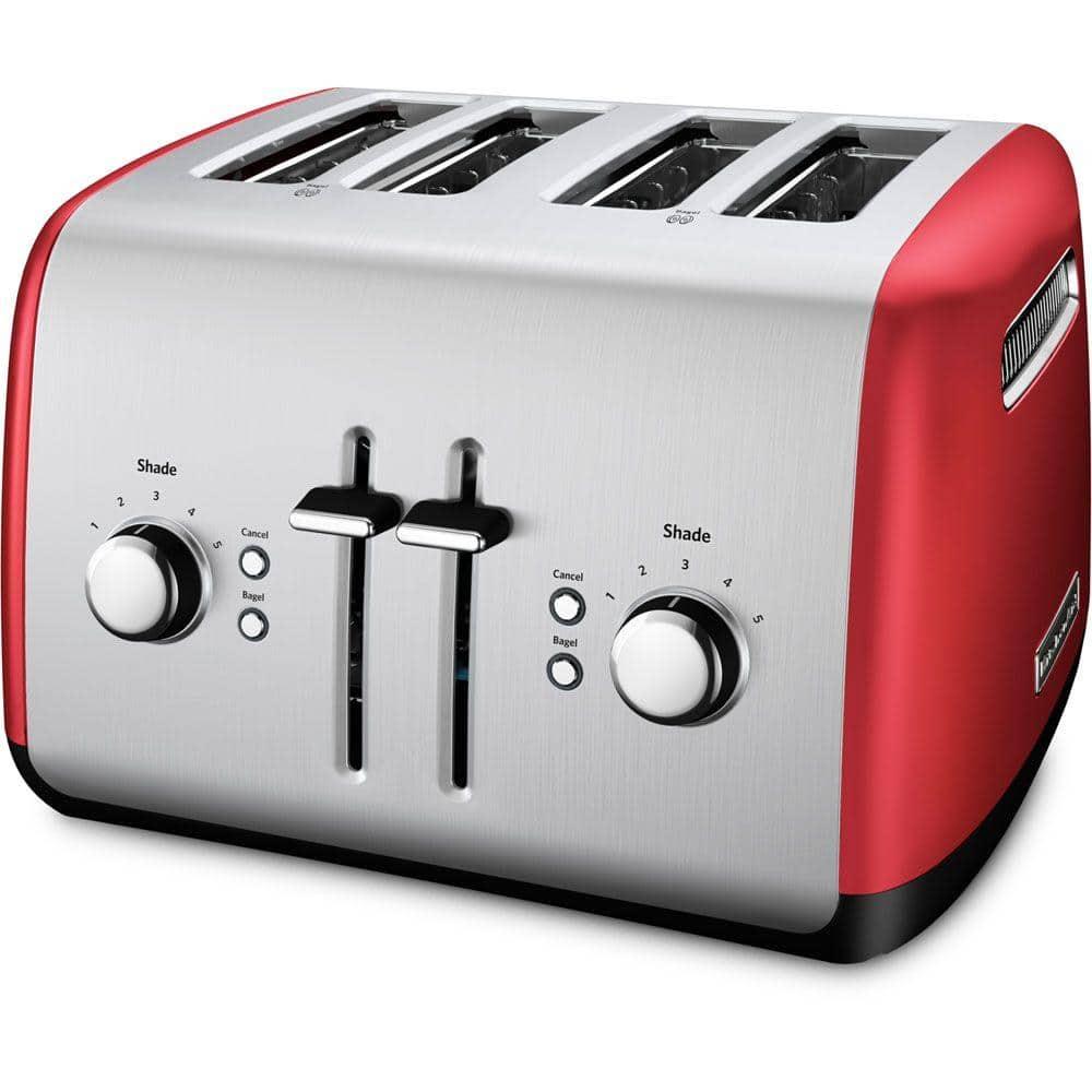 KitchenAid 4-Slice Toaster with Manual High-Lift Lever, Empire Red, KMT4115