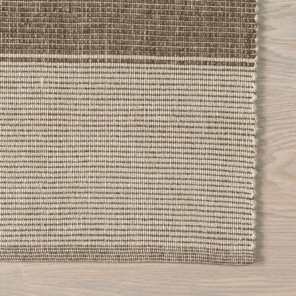 Nuloom Boxelder Checked Cotton Area Rug, 8' x 10', Sand