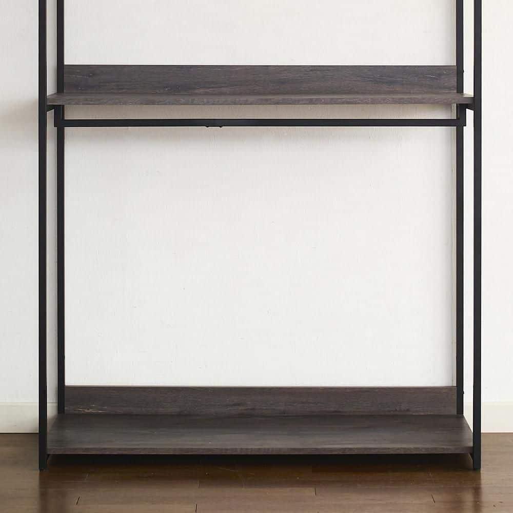 Maykoosh Rococo Romance 47" Handmade Home Comfort Wood Walk-In Closet Organizer With One Shelf In Rustic Gray