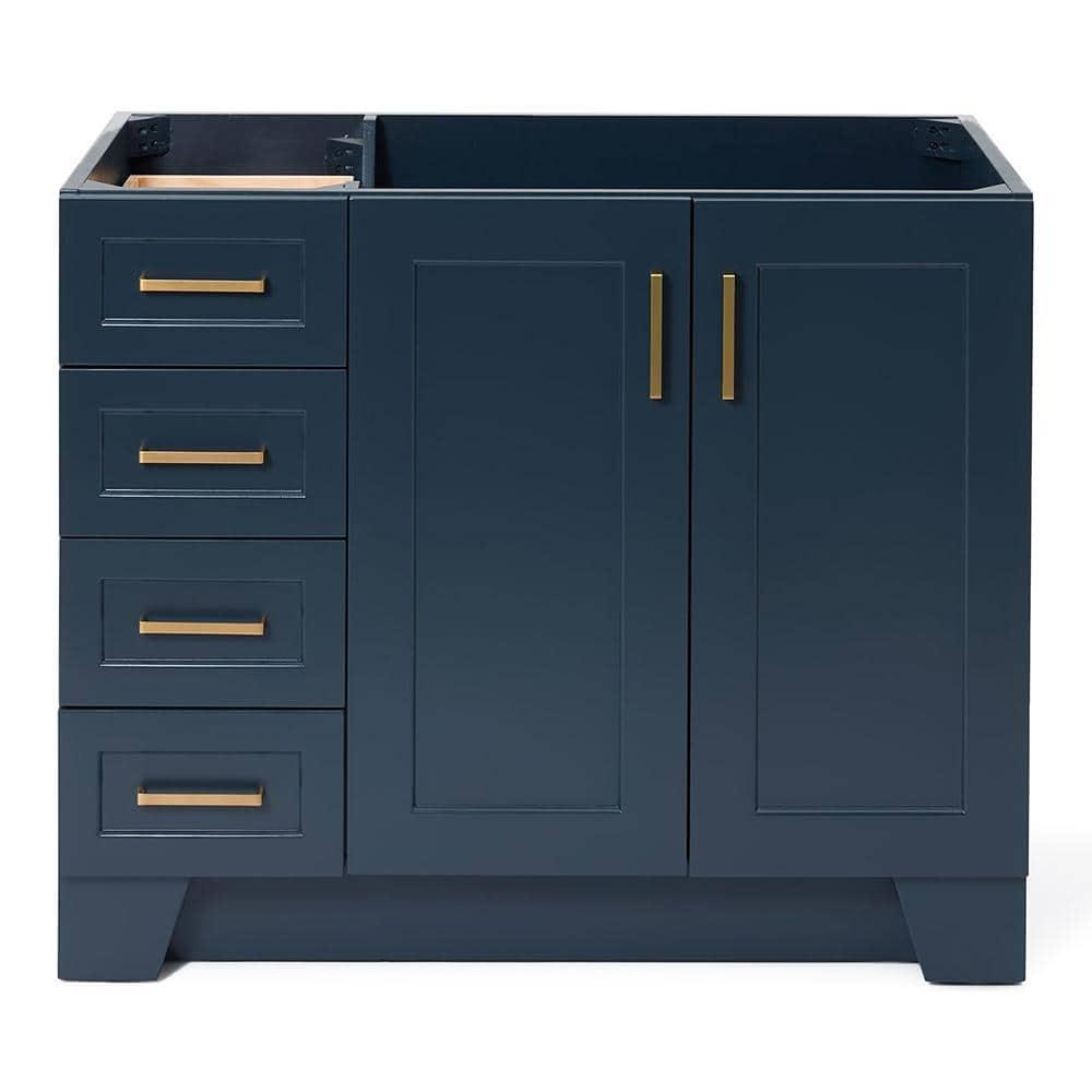 Ariel Bath ARIEL TAYLOR 42 IN. LEFT OFFSET SINGLE SINK BASE CABINET IN GREY & Reviews | Perigold