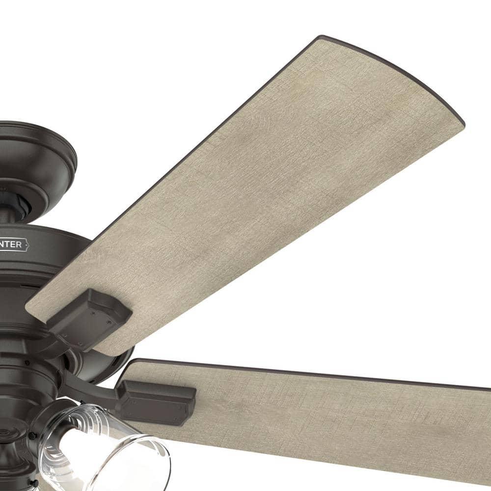 Crestfield 52" 5 - Blade Standard Ceiling Fan with Lights and Remote
